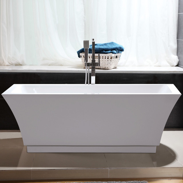 Vanity Art Freestanding Acrylic Bathtub 59 X29 5 X24