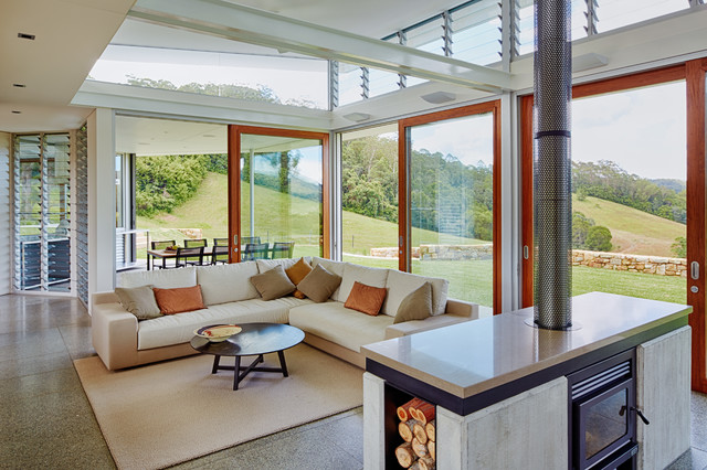 Upper Orara contemporary-vardagsrum