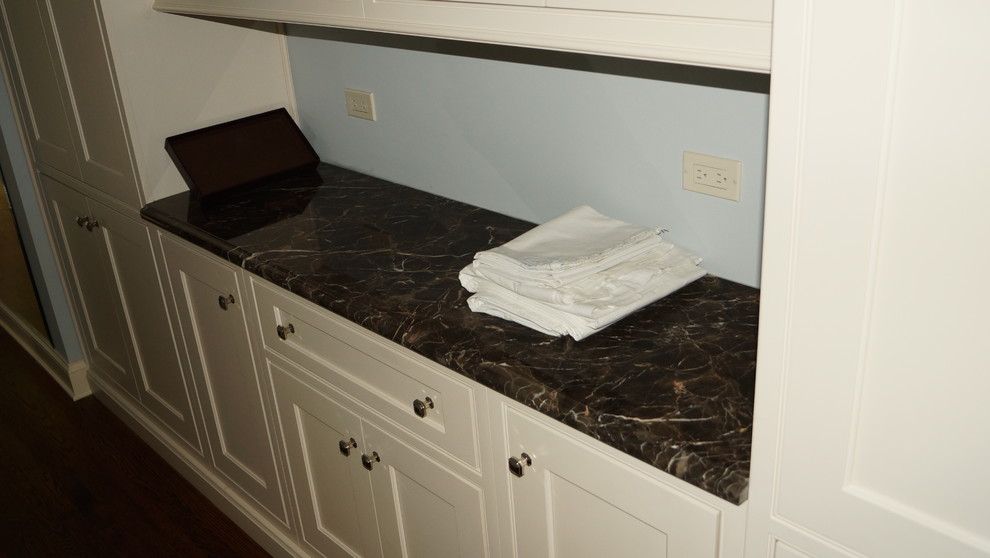 Inspiration for a transitional home design remodel in Chicago