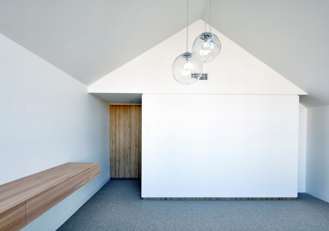 Tudor Revival contemporary-bedroom