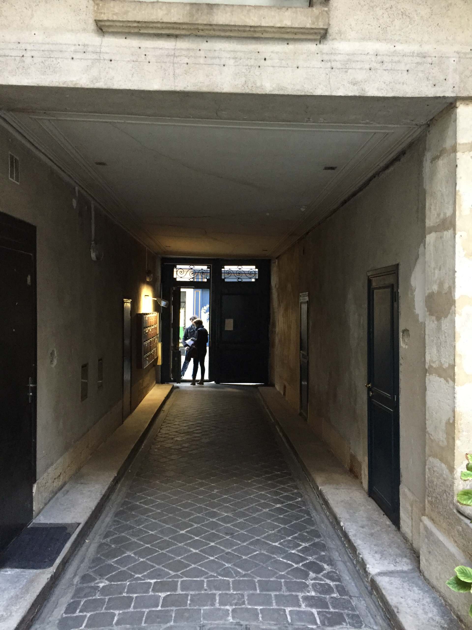 Projet porche d'immeuble parisien