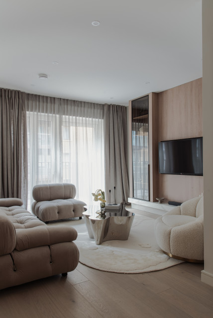 Project Fulham Reach modern-vardagsrum