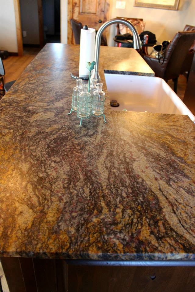 Mid-sized mountain style kitchen photo in Austin