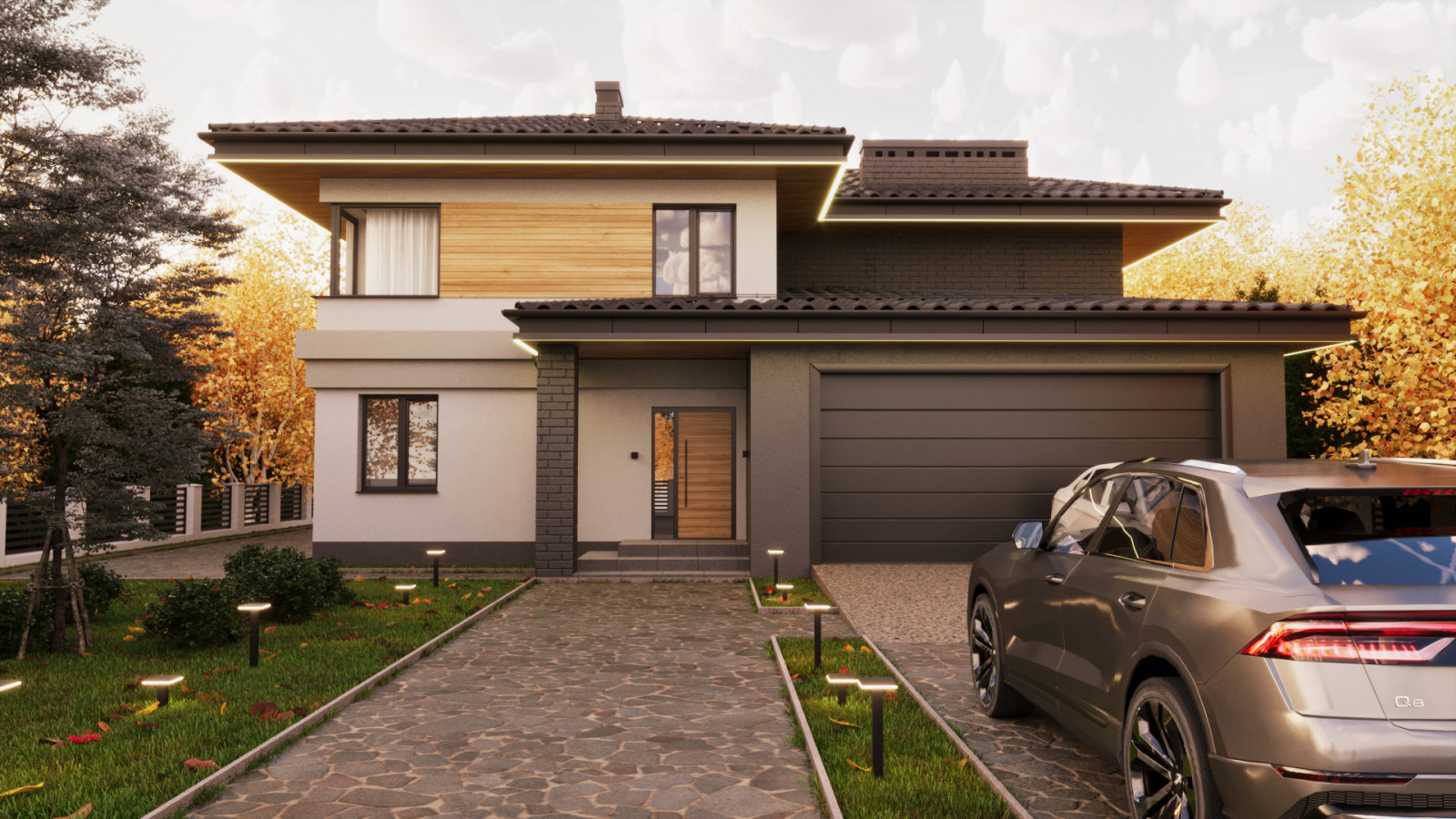 American Home in Autumn Breath by ACG Group