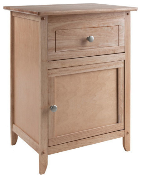 Winsome Wood Transitional Natural Composite Wood Night Stand Transitional Nightstands And Bedside Tables By Gwg Outlet