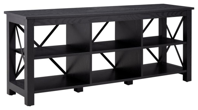 Sawyer Rectangular TV Stand for TV's up to 65 in Black - Contemporary ...