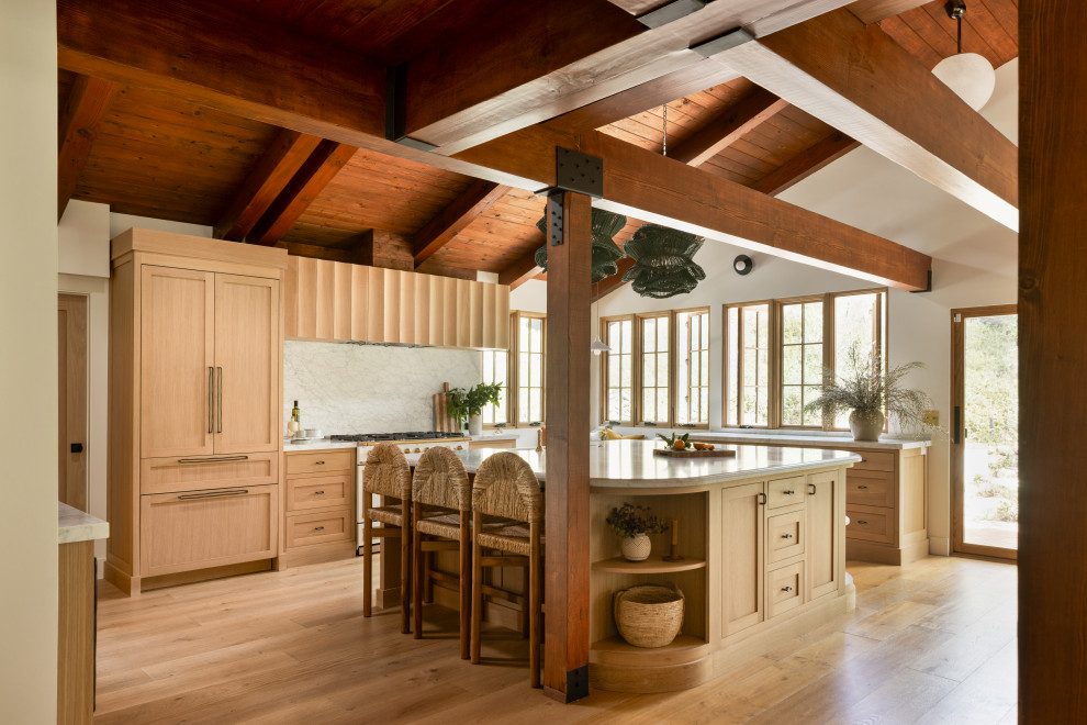 Tuscan kitchen photo in Los Angeles