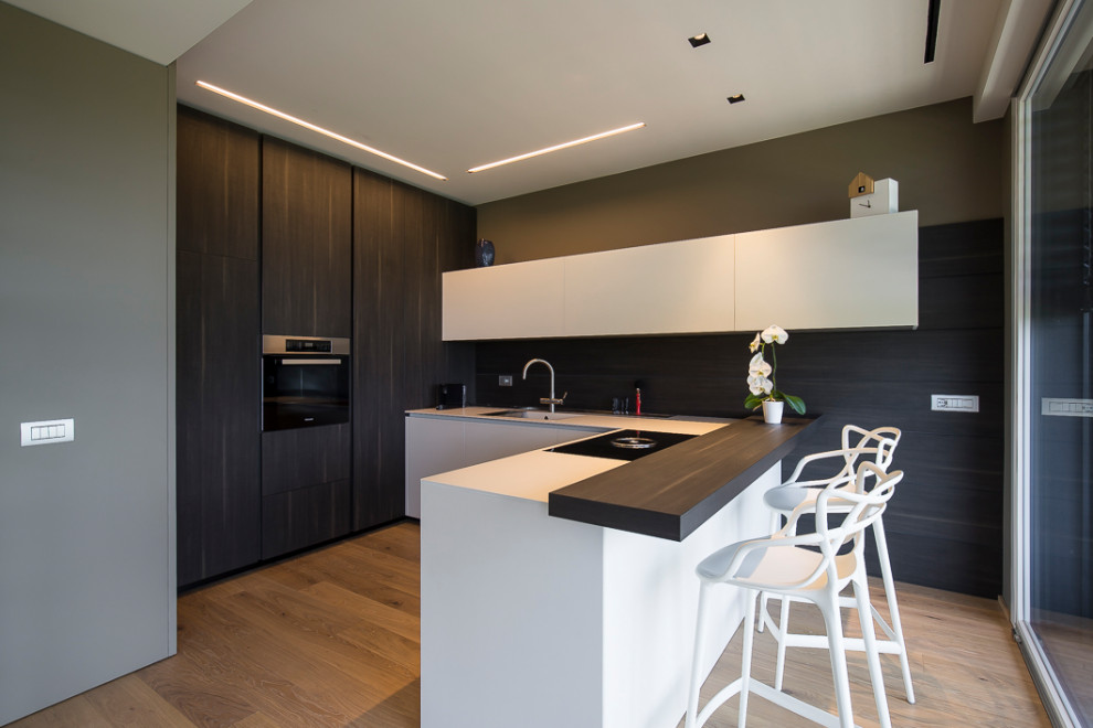 Cucina con penisola