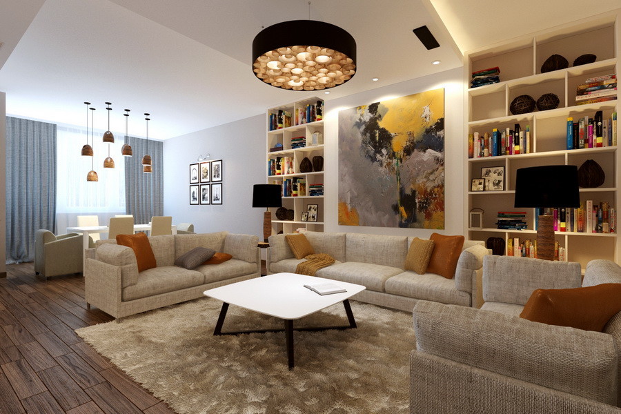 Дизайн интерьера дома "Африканский мотив"