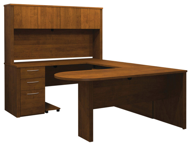 Embassy 66 U Shaped Desk Tuscany Brown