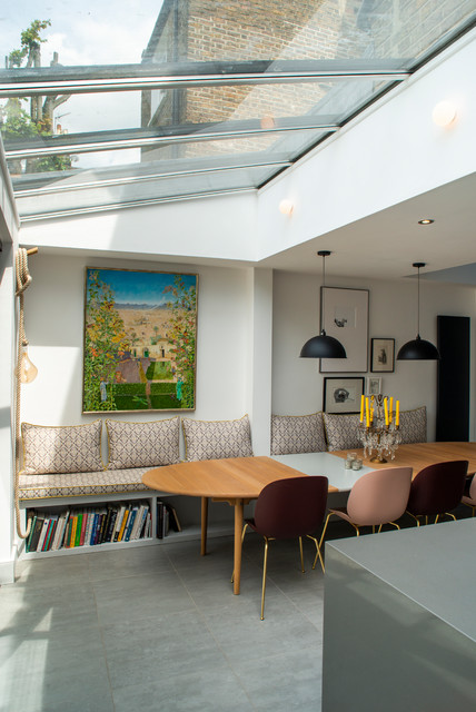 Stuning & Bright Open Plan Kitchen contemporary-koek