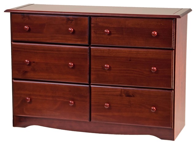 100 Solid Wood Double Dresser With 4 Super Jumbo 2 Standard 100 Solid Wood Double Dresser With 4 Super Jumbo 2 Standard Drawers Mahogany