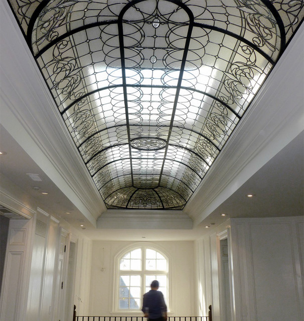 Leaded Glass Barrel Vault Dome Traditional Skylights Toronto by Solarium Design Group Ltd.