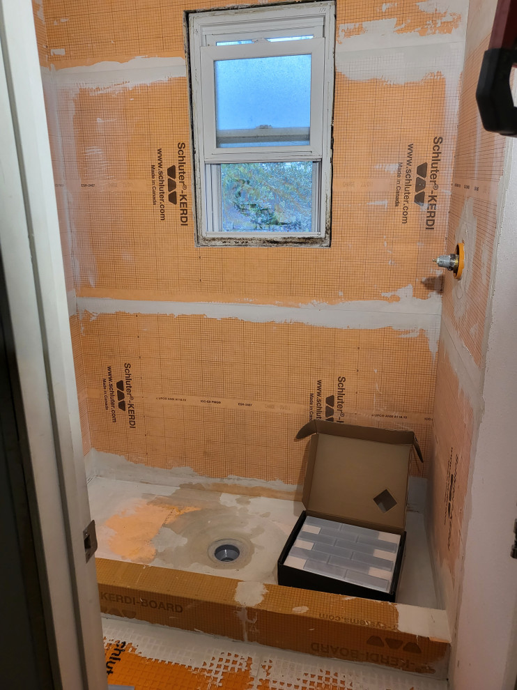 Blue Tile Bathroom Installation