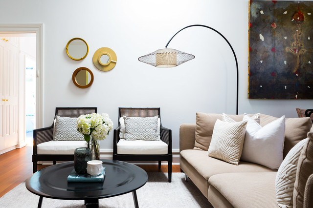 Mosman Terrace Interior Design eklektisk-dagligstue