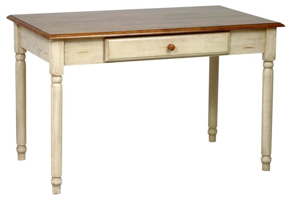Cottage Style Writing Desk w Drop-Front Keybo