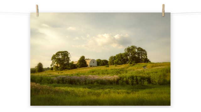 Remnant of Better Days Landscape Photo, Rural Unframed Wall Art Print, 24" X 36"