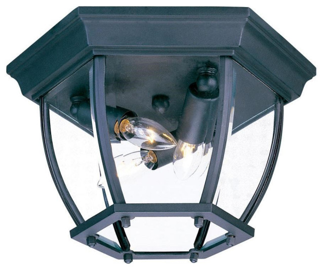 Acclaim 3-Light Outdoor Flushmount 5602BK - Matte Black