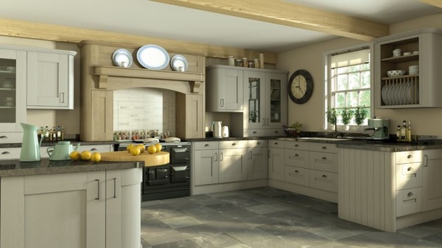 Oakgrain Shaker Style Kitchen klassisk-koek
