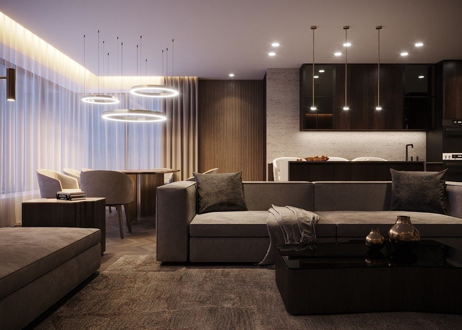 ЖК Розмарин кухня-гостиная