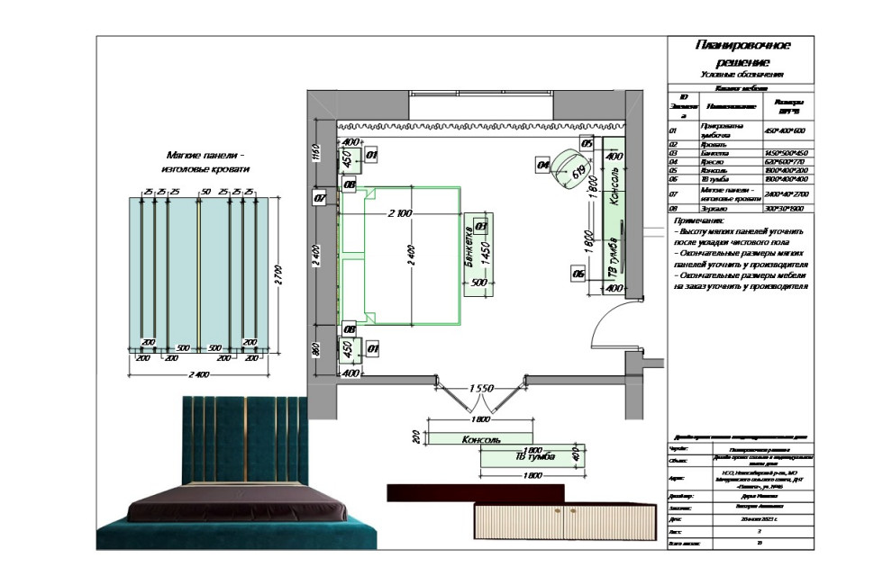 Спальня для стильной и сильной