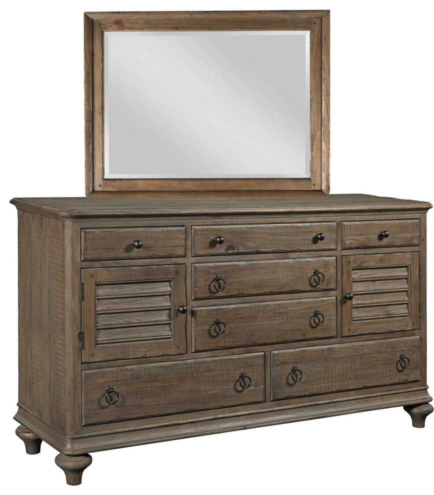 Kincaid Furniture Weatherford Ellesmere Dresser With Landscape Mirror