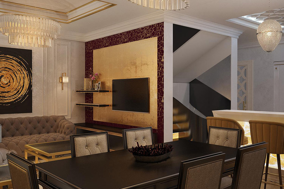 Дизайн-проект дома в стиле ар-деко (студия Design3F)