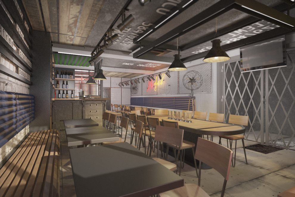 Дизайн проект общественного интерьера (бар) Revolver Craft beer