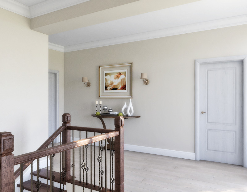 Неоклассика с видом на сосновый лес