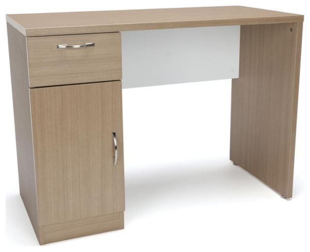 OFM ESS1015 Single Pedestal Solid Panel Office Desk with Drawer Contemporary Desks And