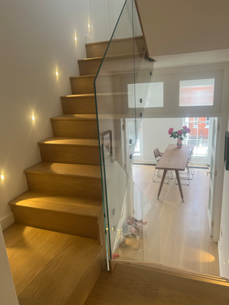 Custom Staircase Made From Solid Oak