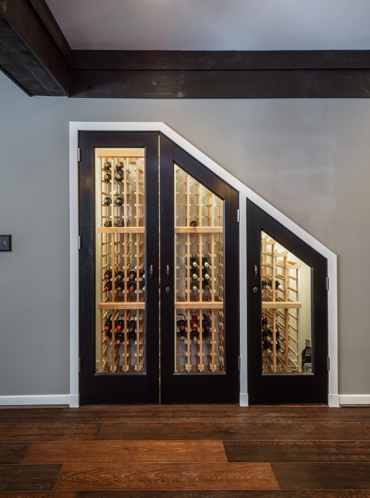 Design ideas for an expansive transitional wine cellar in DC Metro.