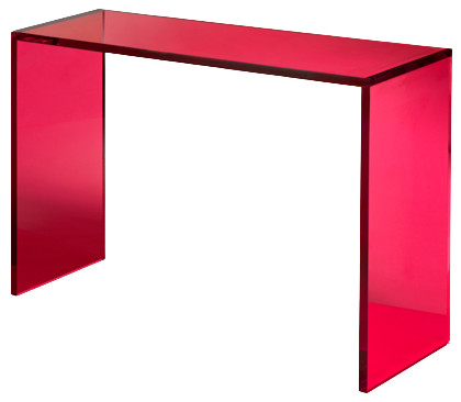 ColorBurst Acrylic Console Table, Violet, 16"d X 48"l X 32"h