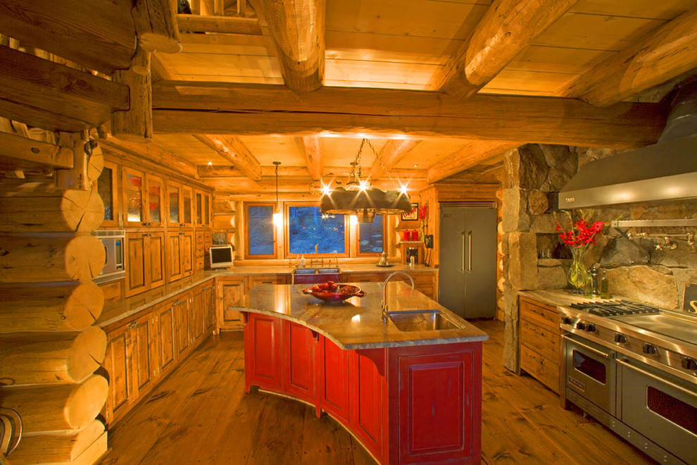 Kitchen - rustic kitchen idea in Seattle