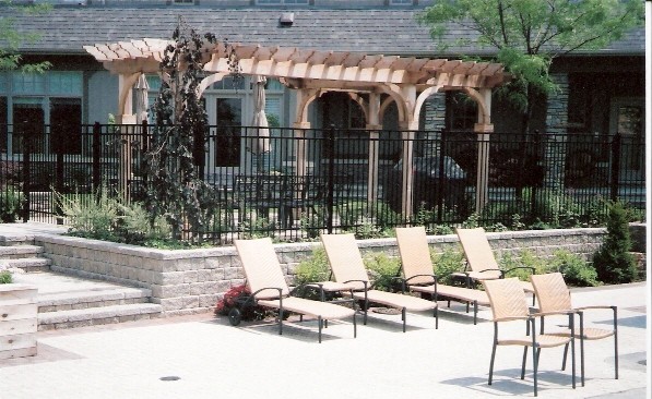 Poolside terrace