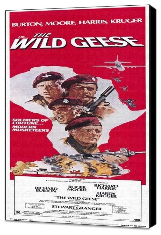 The Wild Geese 14 x 36 Movie Poster - Insert Style A - Museum Wrapped Canvas