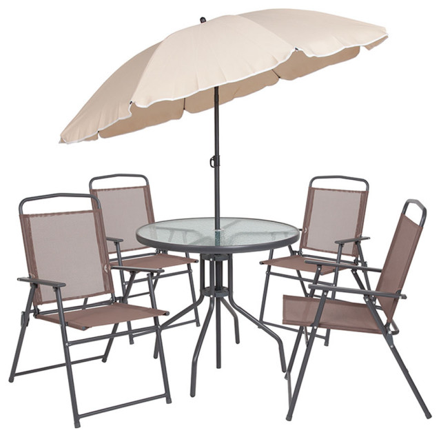 Umbrella Included - Patio Dining Sets - Patio Dining Furniture - The Home  Depot