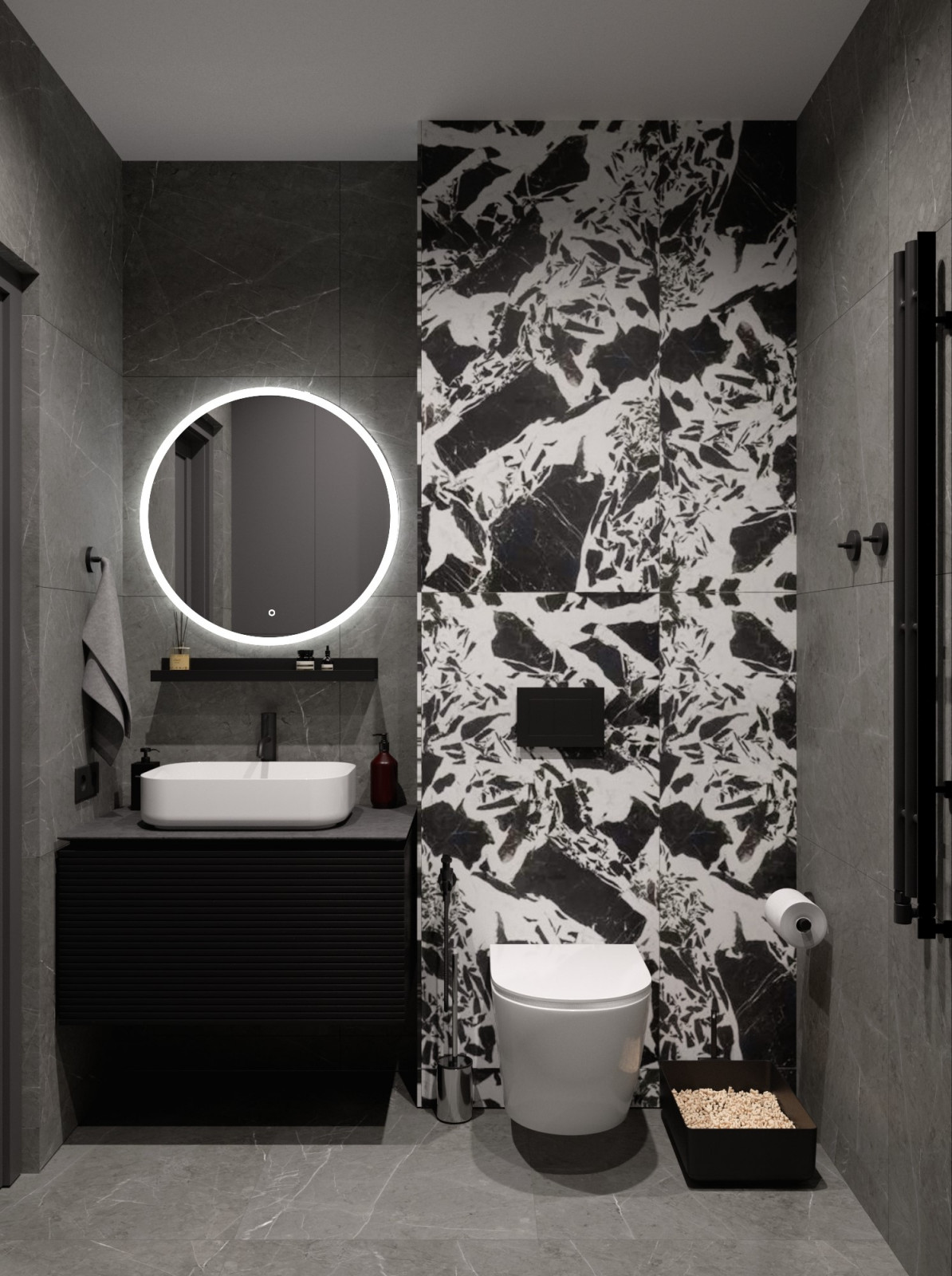 Квартира в Санкт-Петербурге в темных тонах