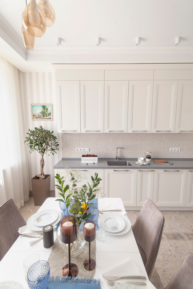 Кухня в голубых тонах