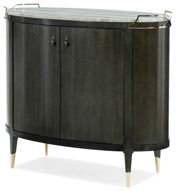 Mid Century Modern Oval Bar Midcentury Wine And Bar by English