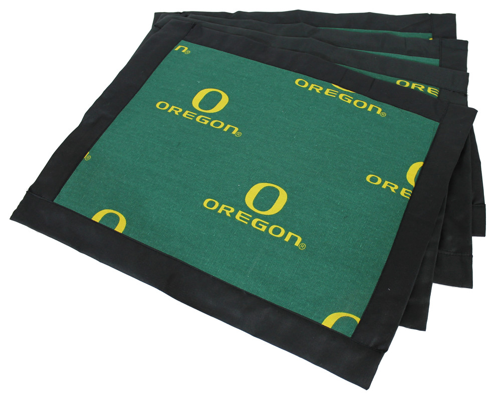 Oregon Ducks Placemat With Border, Set, of 4