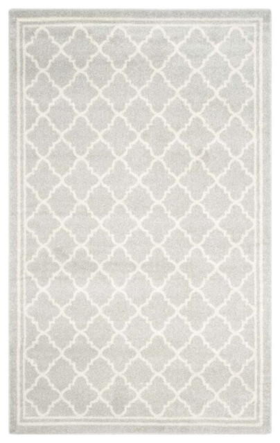 Safavieh Amherst Light Grey Indoor Outdoor Rug - 10' x 14', 10' x 14 ...
