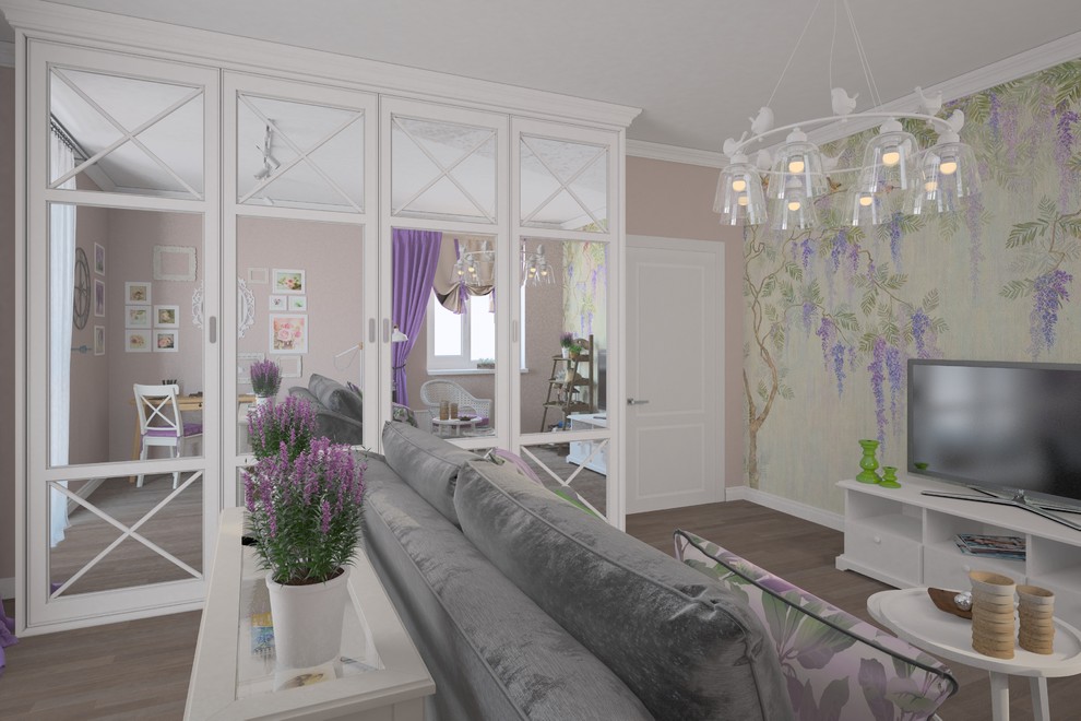 Гостиная в стиле прованс.