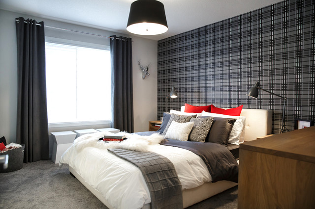 Frosted contemporary-bedroom