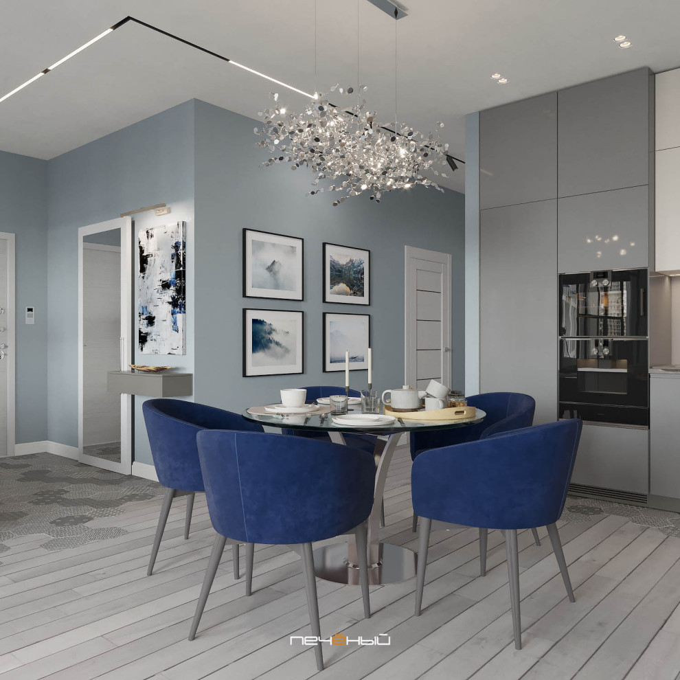 Современная трёшка в пастельных тонах