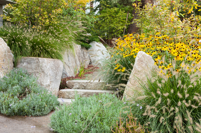 Beachside contemporaneo-jardin