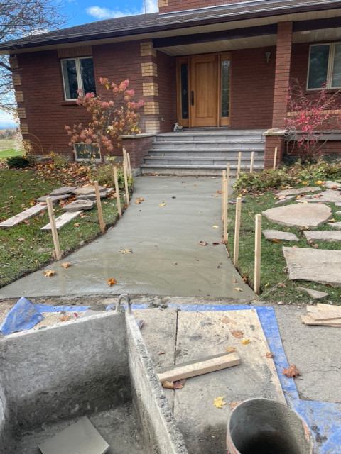 5 Point Ganite Flagstone Walkway rustik-fasad