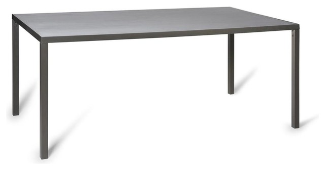 Durham Industrial Gray Concrete Dining Table