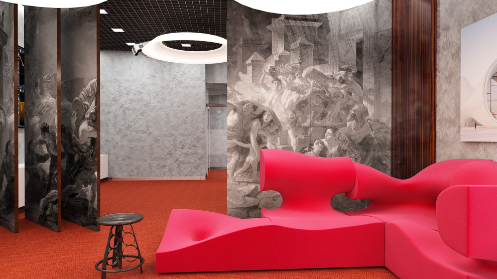 Интерьеры банка  "МИРАФ"