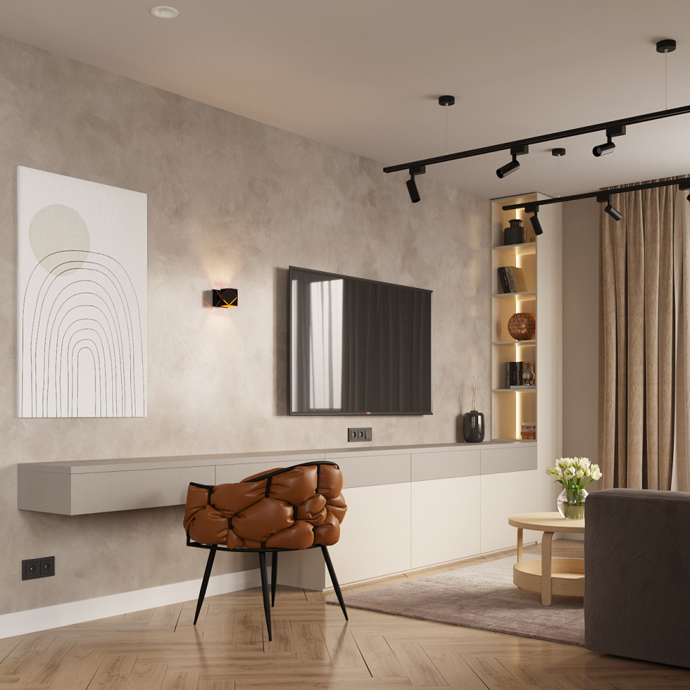 Дизайн-проект квартиры, площадью 56м2 в г. Москва